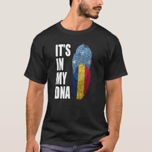 Tschadisch-mikronesisch gemischtes DNA-Erbe-Flagge T-Shirt