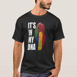 Tschadisches und weißrussisches Misch-DNA-Flaggeng T-Shirt