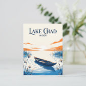 Tschadsee Niger Postkarte (Stehend Vorderseite)