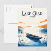 Tschadsee Niger Postkarte (Vorne/Hinten)