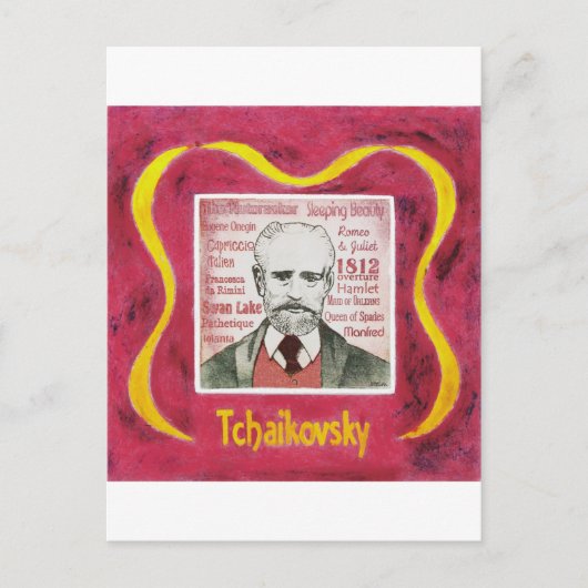 Tschaikowsky Postkarte (Vorderseite)