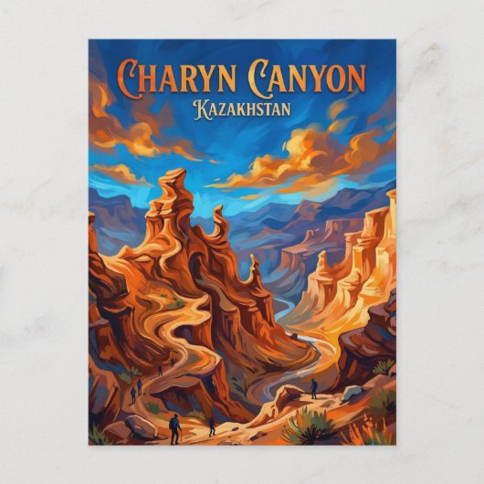 Tscharyn-Canyon Kasachstan Postkarte (Vorderseite)