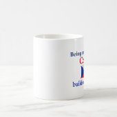 Tscheche errichtet Charakter Kaffeetasse (Mittel)