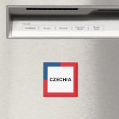 Tschechien 01A - Flaggenfarben Magnet (In Situ (Geschirrspüler))