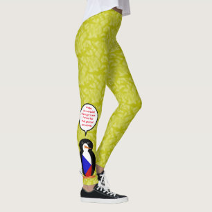 Tschechien-Flagge Feiertag Ms. Penguin Sprechen Leggings
