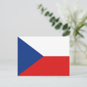 Tschechien-Flagge Postkarte (Stehend Vorderseite)