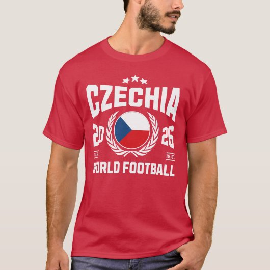 Tschechien Fußball 2026 T-Shirt (Vorderseite)