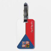 Tschechien Gepäckmarken, Patrioten der tschechisch Gepäckanhänger (Rückseite vertikal)