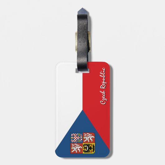Tschechien Gepäckmarken, Patrioten der tschechisch Gepäckanhänger (Rückseite vertikal)
