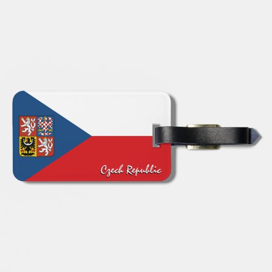 Tschechien Gepäckmarken, Patrioten der tschechisch Gepäckanhänger (Rückseite horizontal)