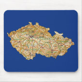 Tschechien Karte Mousepad (Vorne)