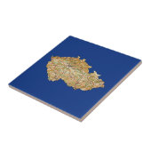 Tschechien-Kartenmaterial Fliese (Seite)