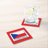 Tschechien Rechteckiger Pappuntersetzer (Vor Ort)