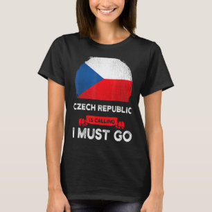 Tschechien ruft an, dass ich die tschechische Flag T-Shirt