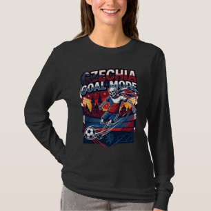 Tschechien Tor Modus Skelett Stürmer Nationen Stre T-Shirt