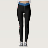 Tschechien & Tschechien Flag Mode, Fitness, Sportl Leggings (Vorderseite)
