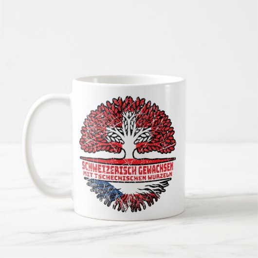Tschechien Tschechisch Schweizer Schweiz Baum Kaffeetasse (Links)