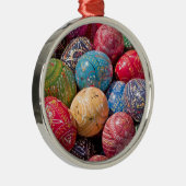 Tschechisch dekorierte Ostereier Keramik Ornament Aus Metall (Rechts)