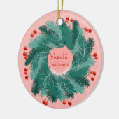 Tschechisch Frohe Weihnachtsfeier Keramik Ornament (Links)