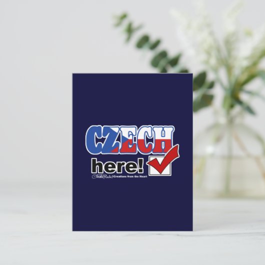 Tschechisch hier (dunkel) postkarte (Stehend Vorderseite)