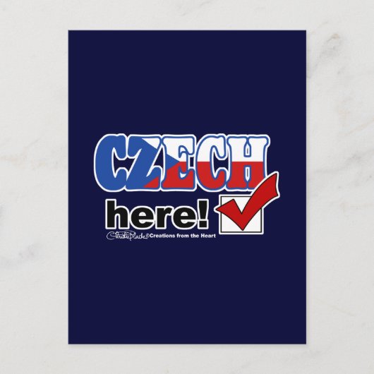 Tschechisch hier (dunkel) postkarte (Vorderseite)
