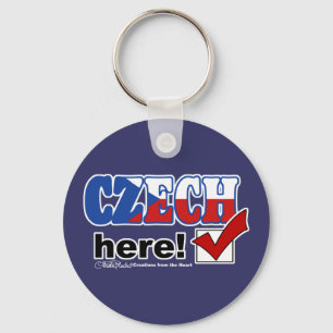 Tschechisch hier (dunkel) schlüsselanhänger