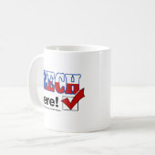 Tschechisch Hier (hell) Kaffeetasse (Vorderseite Links)