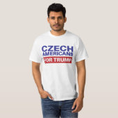Tschechische Amerikaner für Trump - Wahl 2020 Repu T-Shirt (Vorne ganz)