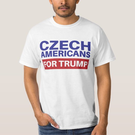 Tschechische Amerikaner für Trump - Wahl 2020 Repu T-Shirt (Vorderseite)