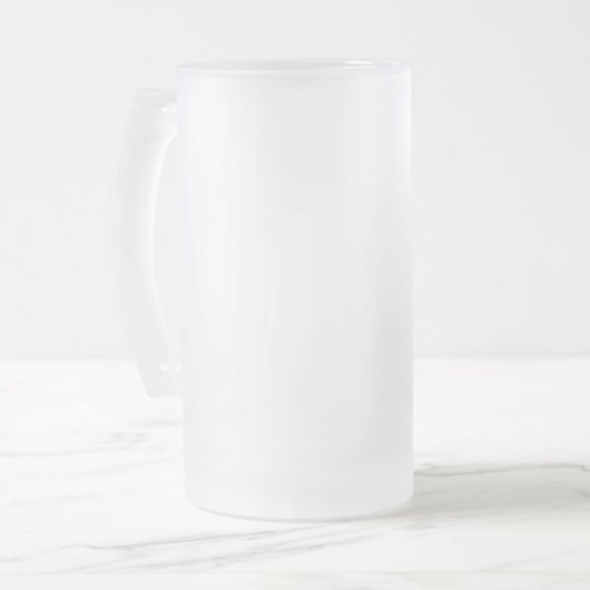 Tschechische Bohemische Löwe-Tasse Mattglas Bierglas (Vorderseite Links)