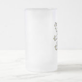 Tschechische Bohemische Löwe-Tasse Mattglas Bierglas (Mittel)