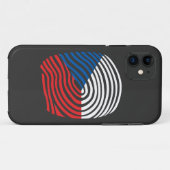 Tschechische DNS Case-Mate iPhone Hülle (Rückseite (Horizontal))