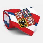 Tschechische Fahne und tschechische Modemarken /sp Krawatte (Gerollt)
