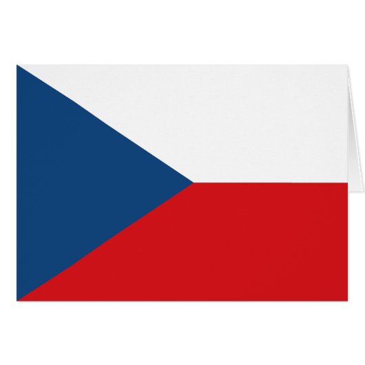 Tschechische Flagge (Vorderseite (Horizontal))