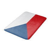 Tschechische Flagge Badematte (Schrägansicht)