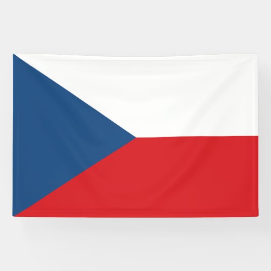 Tschechische Flagge Banner (Horizontal)