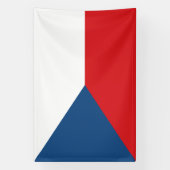 Tschechische Flagge Banner (Vertikal)
