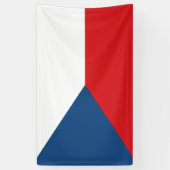 Tschechische Flagge Banner (Vertikal)