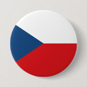 Tschechische Flagge Button (Vorderseite)