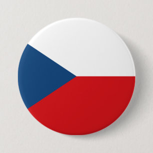 Tschechische Flagge Button