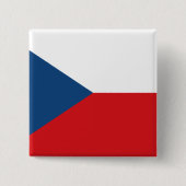 Tschechische Flagge Button (Vorderseite)