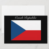 Tschechische Flagge - Ceska Republika Briefpapier (Vorne/Hinten)