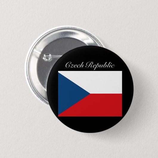 Tschechische Flagge - Ceska Republika Button (Vorne & Hinten)