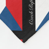 Tschechische Flagge - Ceska Republika Fleecedecke (Ecke)