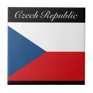 Tschechische Flagge - Ceska Republika Fliese
