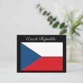 Tschechische Flagge - Ceska Republika Postkarte (Stehend Vorderseite)