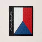 Tschechische Flagge - Ceska Republika Puzzle (Vertikal)