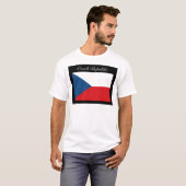 Tschechische Flagge - Ceska Republika T-Shirt (Vorne ganz)