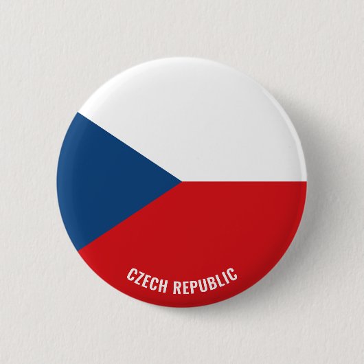 Tschechische Flagge Charming Patriotic Button (Vorderseite)