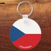 Tschechische Flagge Charming Patriotic Schlüsselanhänger (Vorderseite)